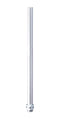 PATLITE POLE22-0500AT Mounting Pole, LR4/LR5/LR6/LR7 Series LED Signal Tower, T Type, Indoor, Aluminium, Silver, 500 mm