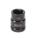 MULTICOMP PRO MP12-CRMO18 Socket, Hex, 18 mm x 38 mm, 1/2" Drive Size, Chromium Molybdenum Steel, DIN3121, Auto Repair