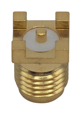 MUELLER ELECTRIC BU-1420711202 RF / Coaxial Connector, SMA Coaxial, Straight Jack, Board Edge / End Launch, 50 ohm, Brass
