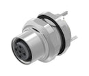 AMPHENOL CONEC 43-01664 Sensor Connector, M12, Female, 5 Positions, PCB Socket, Straight Panel Mount