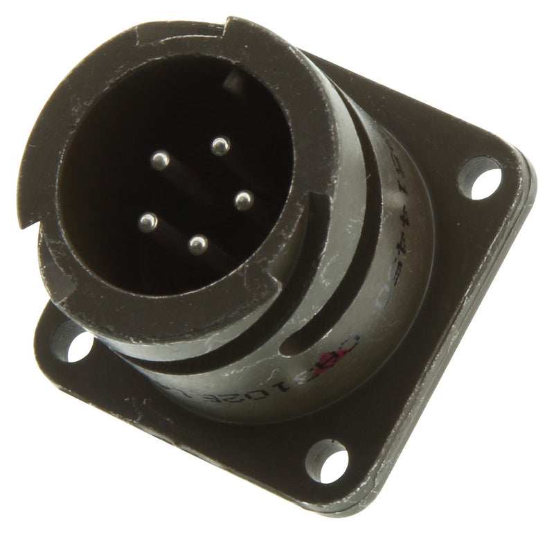 ITT CANNON CA3102E14S-5PB05 Circular Connector, CA Series, MIL-DTL-5015 Series, Box Mount Receptacle, 5 Contacts, Solder Pin
