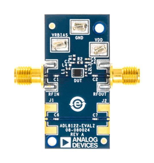 ANALOG DEVICES ADL8122-EVAL1Z Evaluation Board, ADL8122ACPZN, Low Noise Amplifier