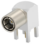 TE CONNECTIVITY 2466281-1 RF / Coaxial Connector, SMB Coaxial, Right Angle Bulkhead Plug, Through Hole Right Angle, 50 ohm