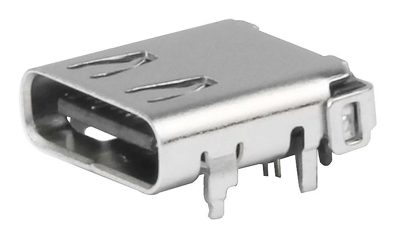 MOLEX 217183-0001 USB Connector, USB Type C, USB 3.2, Receptacle, 24 Ways, Through Hole Mount, Right Angle