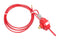 MULTICOMP PRO MP014079 Cable Lockout, Nylon (Polyamide), Cable, Wheel-Type, 4 mm x 2 m, Red