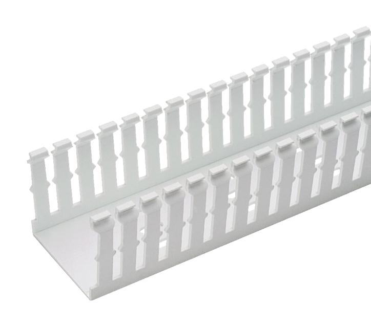 PANDUIT F1X4WH6 Trunking, 104.1 mm (H) x 31.8 mm (W) x 1.83 m (L), White, PVC, Panduct F Series
