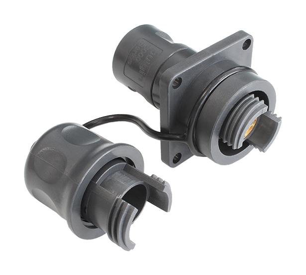 BULGIN LIMITED PXEB5420MM5560 Fiber Optic Connector, 4CH, OM1/OM3, Receptacle, Multimode, 50&micro;m / 125&micro;m, 62.5&micro;m / 125&micro;m