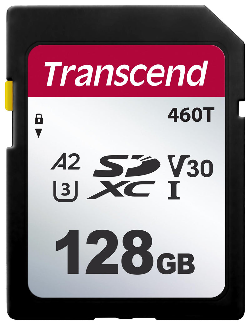 TRANSCEND TS128GSDC460T-VS1 Flash Memory Card, NAND, SDXC Card, Class 2, Class 30, 128 GB, -25 &deg;C, 85 &deg;C