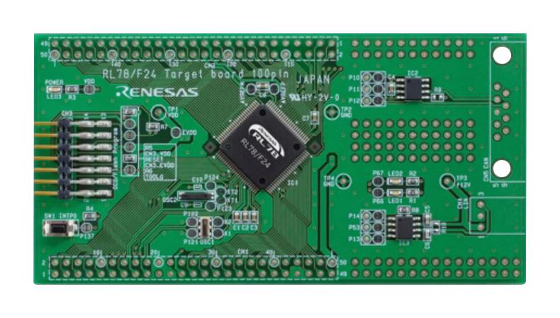 RENESAS RTK7F124FPC01000BJ Target Board, R7F124FPJ, 16bit, RL78/F24
