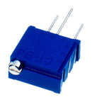 NIDEC COMPONENTS CT-94EY202 Trimmer, Multi Turn, RuO2 Cermet, Top Adjust, 2 kohm, Through Hole, 18 Turns