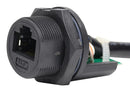 AMPHENOL LTW RCM-5SAMMM-SLM7B01 Ethernet Cable, Cat5e, RJ45 Plug to Free End, FTP (Foiled Twisted Pair), Black, 1 m, 3.3 ft
