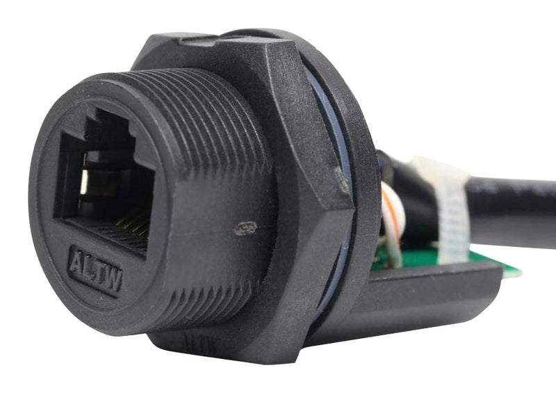AMPHENOL LTW RCM-5SAMMM-SLM7B01 Ethernet Cable, Cat5e, RJ45 Plug to Free End, FTP (Foiled Twisted Pair), Black, 1 m, 3.3 ft