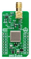 MIKROELEKTRONIKA MIKROE-5638 Add-On Board, GNSS 6 Click, MikroE mikroBUS Compatible Development Boards