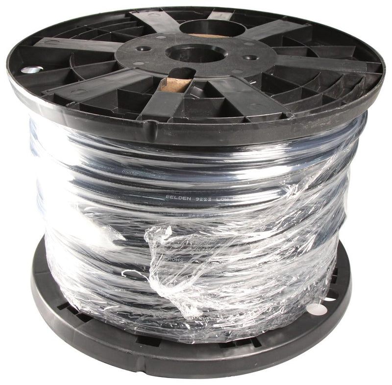 BELDEN 9223 010100 CABLE, COAXIAL, RG-58/U, 22AWG, 50 OHM, 100FT, BLACK
