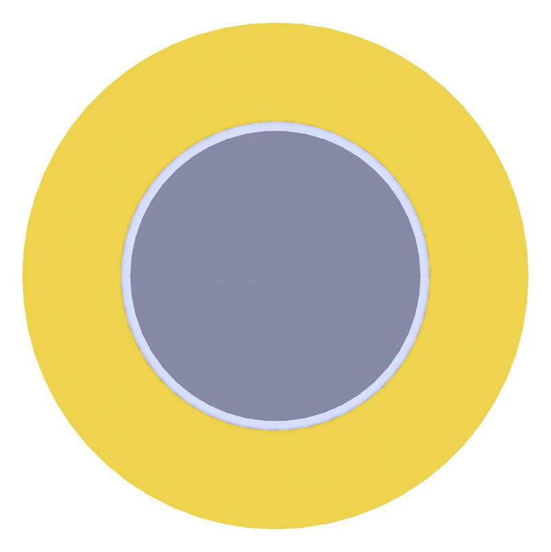 PUI AUDIO AB4122B Piezo Bender, 2.2 kHz, 30 nF, 250 ohm, 41 mm D x 0.63 mm H