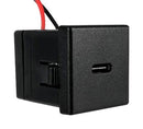 QUALTEK ELECTRONICS QKRC-10-05 SNAP-IN USB TYP C PWR SUPPLY RCPT, 5V/2A