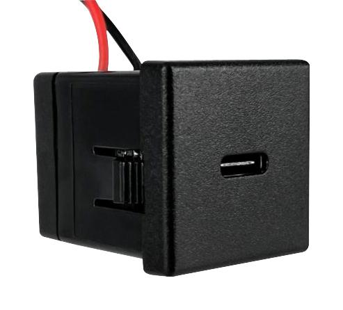 QUALTEK ELECTRONICS QKRC-10-05 SNAP-IN USB TYP C PWR SUPPLY RCPT, 5V/2A
