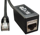 TUK SGPXZ20BK Ethernet Cable, Cat6a, RJ45 Jack to RJ45 Plug, FTP (Foiled Twisted Pair), Black, 20 m, 65.6 ft