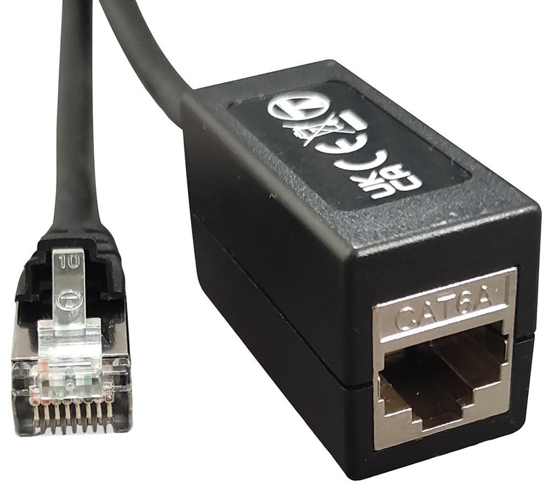 TUK SGPXZ20BK Ethernet Cable, Cat6a, RJ45 Jack to RJ45 Plug, FTP (Foiled Twisted Pair), Black, 20 m, 65.6 ft