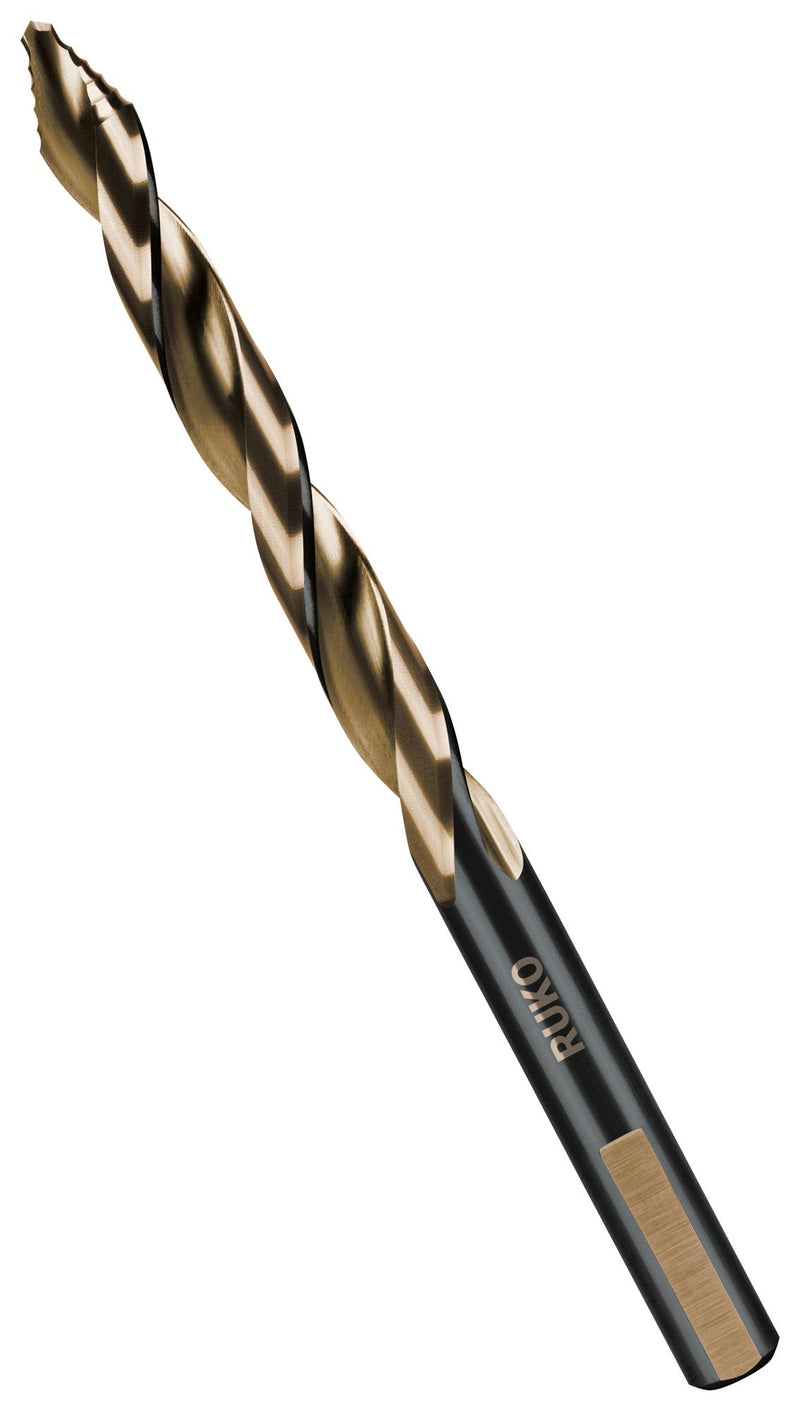 RUKO 259033E Twist Drill Bit, 3.3mm Drill Hole, 36mm Effective Length, 65mm OAL