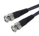 L-COM CC58C-4 RF / Coaxial Cable Assembly, BNC Plug to BNC Plug, RG58C/U, 50 ohm, 4 ft, 1.22 m, Black
