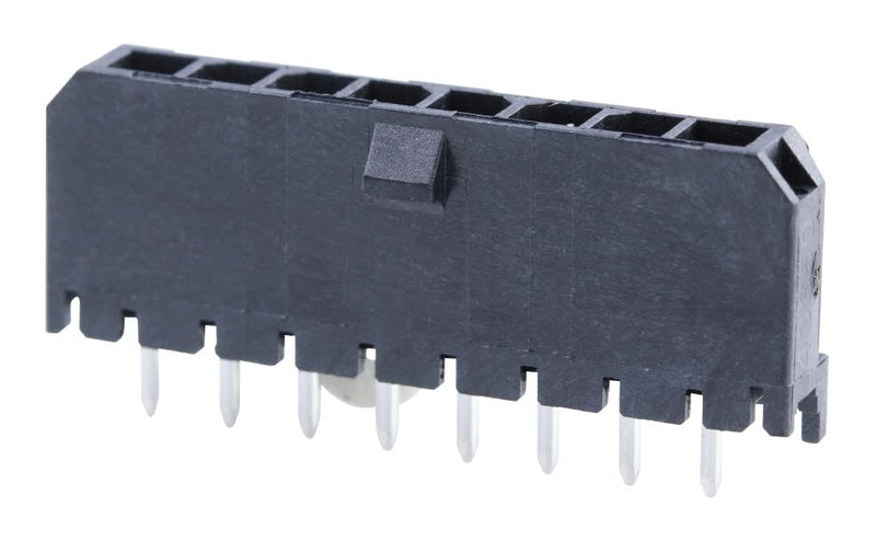 MOLEX 43650-0829 Pin Header, Power, Wire-to-Board, 3 mm, 1 Rows, 8 Contacts, Through Hole Straight