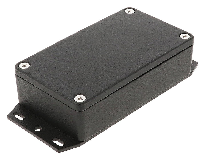 HAMMOND 1550Z106FBK Metal Enclosure, w/ Flange, Instrument, Diecast Aluminium, 115 mm, 65 mm, 30 mm, IP66, IP67, IP68