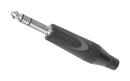 AMPHENOL AUDIO TS3PB Phone Audio Connector, Stereo, 3 Contacts, Plug, 6.35 mm, Cable Mount, Nickel Plated Contacts