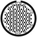 AMPHENOL AEROSPACE D38999/26ME35PA-LC Circular Connector, MIL-DTL-38999 Series III, DS38999/26 Series, Straight Plug, 55 Contacts