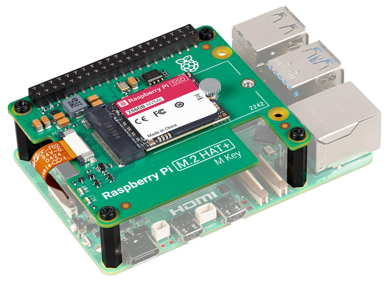 RASPBERRY-PI SC1675 NVMe SSD with Raspberry Pi M.2 HAT+, 256 GB, Raspberry Pi 5 Boards GTIN UPC EAN: 5056561805016