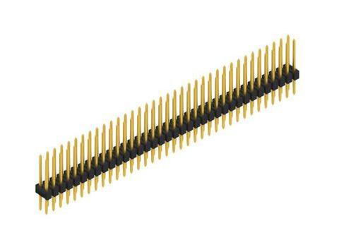 FISCHER ELEKTRONIK SL 2 104 72 G Pin Header, Board-to-Board, Wire-to-Board, 2.54 mm, 2 Rows, 72 Contacts, Through Hole Straight