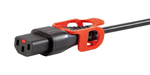 SCHAFFNER - TE CONNECTIVITY IL13P-EU1-H05-3100-100 Mains Power Cord, w/ Locking System, 90&deg; CEE 7/VII Plug to IEC 60320 C13, 1 m, 15 A, 250 VAC, Black