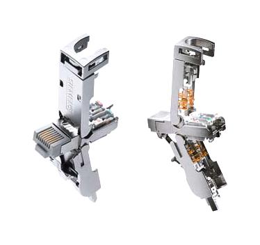 SIEMENS 6GK1901-1BB12-2AA0 Modular Connector, RJ45 Plug, 1 x 1 (Port), 8P8C, Cat6a, IP20, Cable Mount
