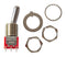 ALCOSWITCH - TE CONNECTIVITY 4-1825138-0 Toggle Switch, On-None-(On), SPDT, Non Illuminated, Gemini A, Panel Mount, 5 A