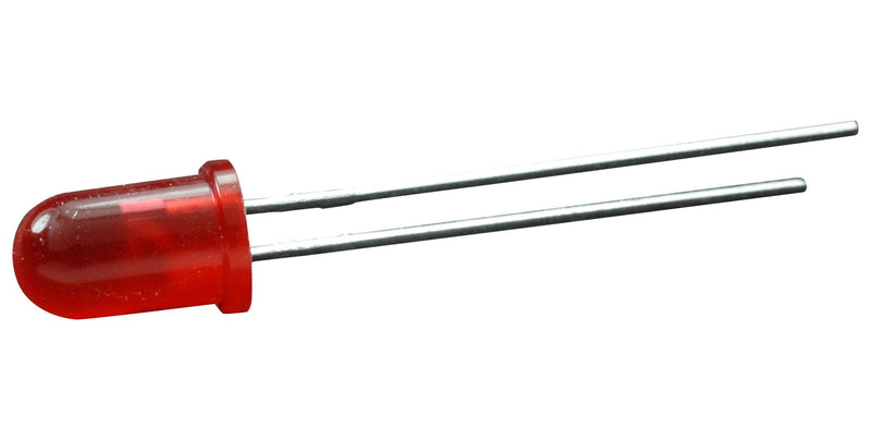 DIALIGHT 521-9240F LED, Red, Through Hole, T-1 3/4 (5mm), 10 mA, 2 V