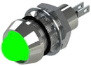 MARL 514-114-21 LED Panel Mount Indicator, Green, 12 VDC, 12.7 mm, 20 mA, 60 mcd, IP67