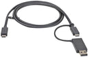 STARTECH USBCCADP USB Cable, Type C Plug to Type C Plug, 1 m, 3.3 ft, USB 3.2, Black