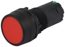 MULTICOMP PRO MPCP2B-M1E10R Industrial Pushbutton Switch, MPCP2 Series, 22.3 mm, SPST-NO, Off-On, Round Flush, Red