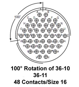 AMPHENOL INDUSTRIAL GTC030-36-11S-LC Circular Connector, MIL-C-38999 Series III Equivalent, GTC Series, MIL-DTL-5015 Series