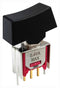 MULTICOMP PRO MP-R3-2B-B-SB5-G-13 Rocker Switch, Subminiature, On-On, SPDT, Non Illuminated, Through Hole, Black
