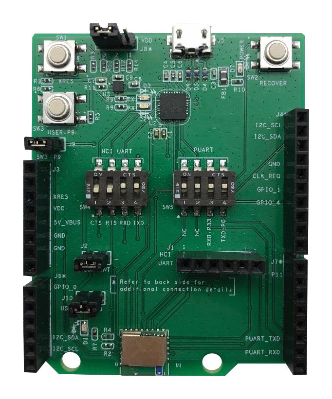 INFINEON CYBT-353027-EVAL Evaluation Board, CYBT-353027 EZ-BT WICED Bluetooth Module, Arduino Shield SP005673481, CYBT-353027-EVAL