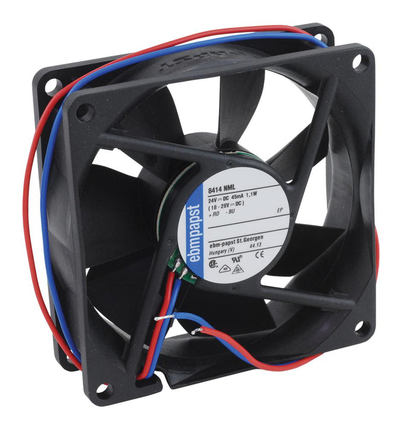 EBM-PAPST 8414NML AXIAL FAN, 80MM, 24VDC