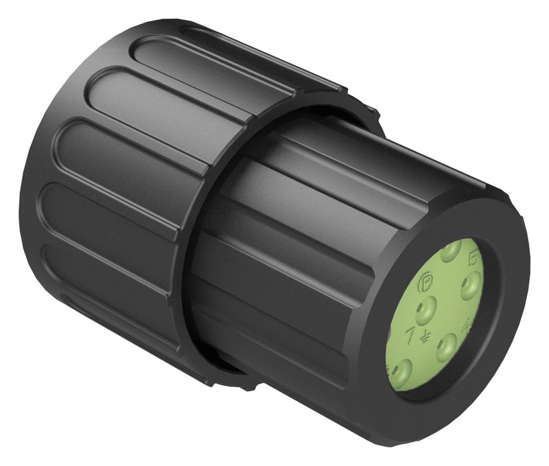 AMPHENOL SINE/TUCHEL RTS6BS14N7PHEC03R CIRCULAR CONNECTOR, PLUG, 7POS, CRIMP