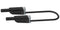 MULTICOMP PRO MP771092 Banana Test Lead, 4mm Banana Plug, Stackable, 4mm Stackable Banana Plug, 2.32 ", 59 mm, Black