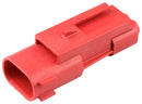 MOLEX 207778-1102 CONN HOUSING, PLUG, 2POS, 3.6MM, RED