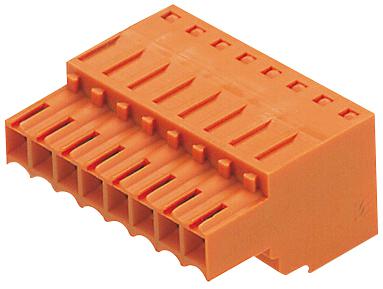 WEIDMULLER 1690290000 Pluggable Terminal Block, 3.5 mm, 12 Ways, 26 AWG, 14 AWG, 1.5 mm&sup2;, Screw BLZF 3.50/12/180 SN OR BX