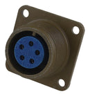AMPHENOL INDUSTRIAL 97-3102A-14S-5S Circular Connector, 97 Series, MIL-DTL-5015 Series, Box Mount Receptacle, 5 Contacts