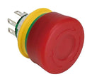 IDEC XA1E-LV3SG02Q4TR. E-STOP SWITCH, DPST-NC, 3A, 125VAC