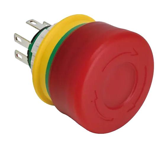 IDEC XA1E-LV3SG02Q4TR. E-STOP SWITCH, DPST-NC, 3A, 125VAC