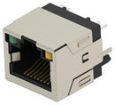 TE CONNECTIVITY 2501551-4 Modular Connector, RJ45 Jack, 1 x 1 (Port), 8P8C, Cat5e, Through Hole Mount